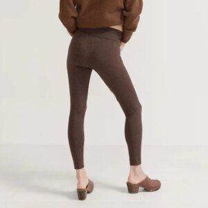 HATCH Maternity Before, During & After Leggings | Brown Houndstooth | Size S